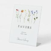 ワイルドフラワーLGBTQゲイプライドフローラ結婚式の引き出物 台座サイン (正面)