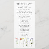 ワイルドフラワーLGBTQゲイプライド結婚フローラ プログラム (裏面)