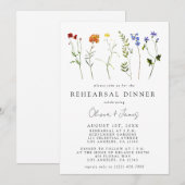 ワイルドフラワーLGBTQ ゲイプライド フラワーリハーサルディナー 招待状 (正面/裏面)