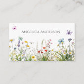 ワイルドフラワーQRコード名刺 名刺 (正面)