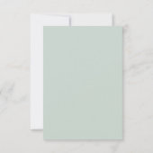 ワイルドフラワーQRコード結婚式RSVPカード 出欠カード (裏面)