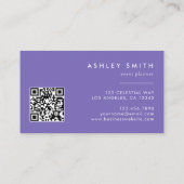 ワイルドフラワーQRコード 名刺 (裏面)