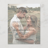 ワイルドフラワーqrコードrsvpフォト結婚式招待状 (正面)