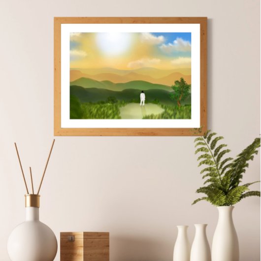 ワイルドフラワーRM南城インディゴBTSウォールアート ポスター