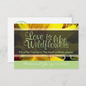 ワイルドフラワーRSVP 出欠カード (正面/裏面)