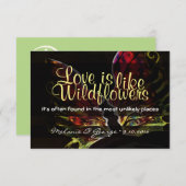 ワイルドフラワーRSVP 出欠カード (正面/裏面)