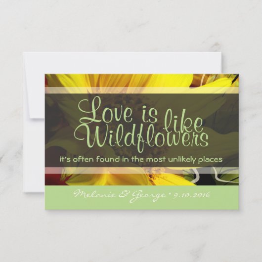 ワイルドフラワーRSVP 出欠カード (正面)