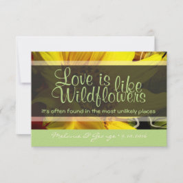 ワイルドフラワーRSVP 出欠カード