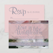 ワイルドフラワーRSVP 出欠カード (正面/裏面)
