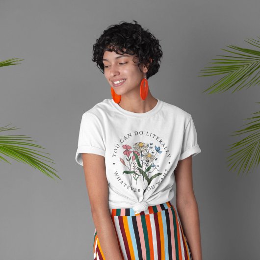 ワイルドフラワーTシャツなら何でも好きにできる Tシャツ