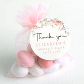 ワイルドフラワ素朴ーありがとう ラウンドシール