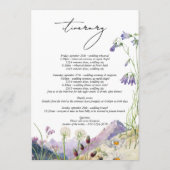 ワイルドフラワ素朴ー山の観光結婚日程 プログラム (裏面)