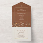 ワイルドフラワ結婚ーズ オールインワン招待状 (内側)