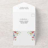 ワイルドフラワ結婚ーズ オールインワン招待状 (外側)