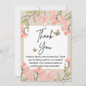 ワイルドフラワ結婚ーズ サンキューカード (裏面)