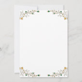 ワイルドフラワ結婚ーズ、ボホフローラブライダルシャワーイン 招待状 (裏面)