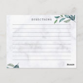 ワイルドフラワ結婚ーズ、ボホレシピカード ポストカード (裏面)