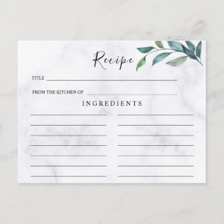 ワイルドフラワ結婚ーズ、ボホレシピカード ポストカード