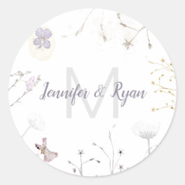 ワイルドフラワ結婚ーズ ラウンドシール