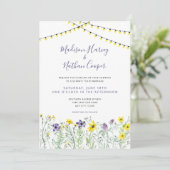 ワイルドフラワ結婚ーフローラお祝い招待状 招待状 (スタンド正面)