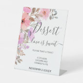 ワイルドフラーエレガントのデザッ結婚トバー 台座サイン (正面)