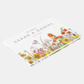 ワイルドフラーパーソナライズされたの結婚ゲストブック ゲストブック (コーナー)