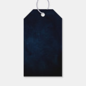 ワイルドフラー素朴カントリーBohoフローラネイビー結婚ズ ギフトタグ (裏面)