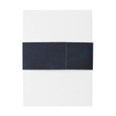 ワイルドフラー素朴カントリーBohoフローラネイビー結婚ズ 招待状ベリーバンド (裏面例)