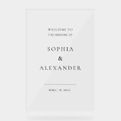 ワイルドフラー結婚のアクリルのサインへようこそ。 アクリルサイン (正面)