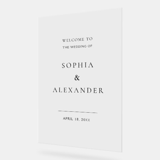 ワイルドフラー結婚のアクリルのサインへようこそ。 アクリルサイン (傾斜)