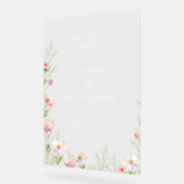 ワイルドフラー結婚のアクリルのサインへようこそ。 アクリルサイン (傾斜)