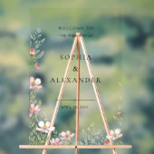 ワイルドフラー結婚のアクリルのサインへようこそ。 アクリルサイン (ニュートラル)