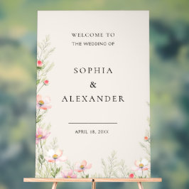 ワイルドフラー結婚のアクリルのサインへようこそ。 アクリルサイン