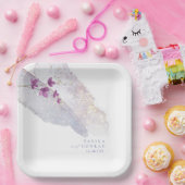 ワイルドフラー結婚の水色絵を描Str Peri ID954 ペーパープレート (パーティー)