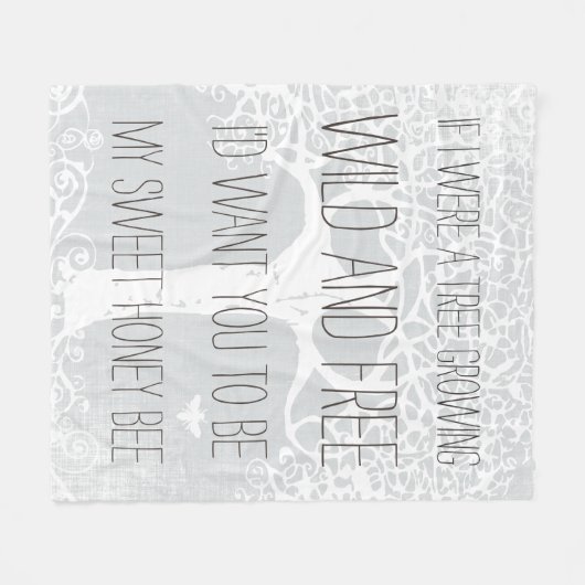 ワイルドフリーのグレーの抽象芸術三角形パターン フリースブランケット (正面(横))