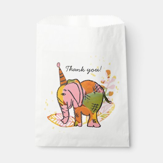 ワイルドフリーのサファリ10代のの共同誕生日パーティー フェイバーバッグ (正面)