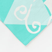 ワイルドフリーのミント抽象芸術三角形パターン フリースブランケット (角)