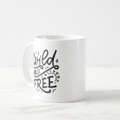 ワイルドフリータイポグラフィマグI コーヒーマグカップ (正面左)