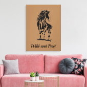 ワイルドフリー馬プレミアムキャンバスプリント（光沢） キャンバスプリント (インサイチュ (リビング))