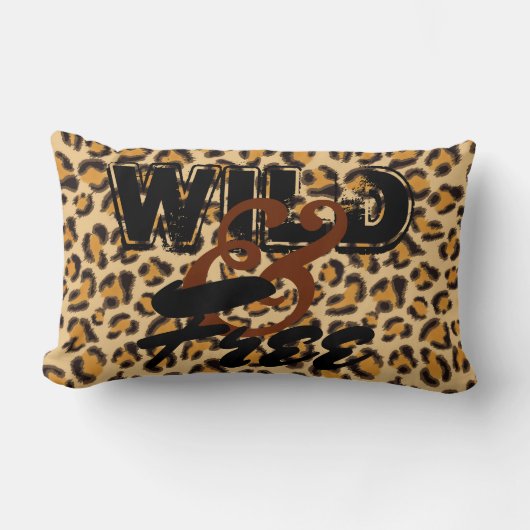 ワイルドフリー – Leopard Print ランバークッション (正面)