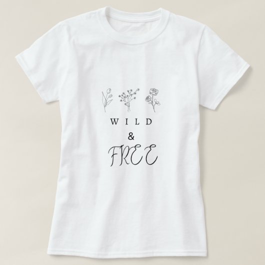 ワイルドフリーTシャツ Tシャツ (デザイン正面)