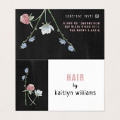 ワイルドフローラシャルボードアポイントメントカード 名刺 (外部フラット)