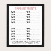 ワイルドフローラシャルボードアポイントメントカード 名刺 (内部フラット)