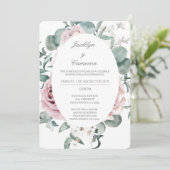 ワイルドフローラスペインの結婚式招待状 招待状 (スタンド正面)