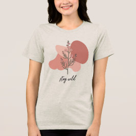 ワイルドフローラデザイン トライブレンドTシャツ