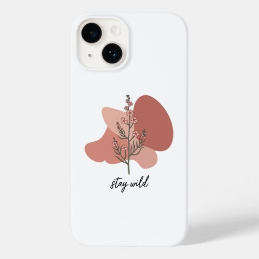 ワイルドフローラデザイン Case-Mate iPhoneケース (裏面)