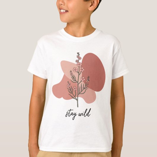 ワイルドフローラデザイン Tシャツ (正面)
