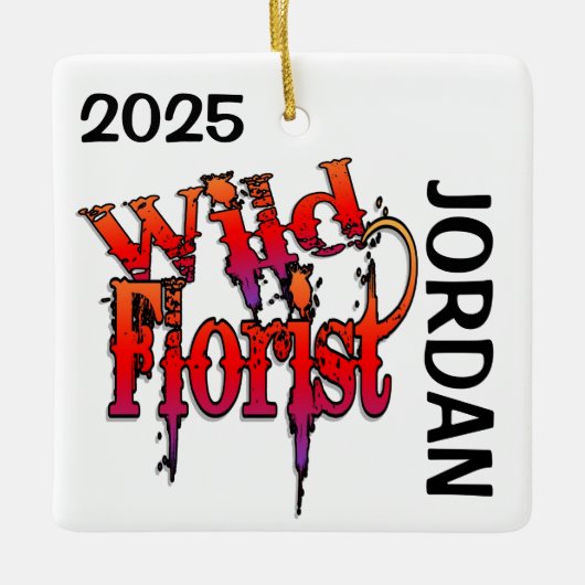 ワイルドフローリスカスタムト セラミックオーナメント (正面)