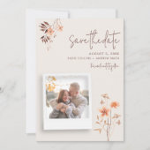 ワイルドフ素朴ォワー屋外ボホ結婚ズ セーブザデート (正面)