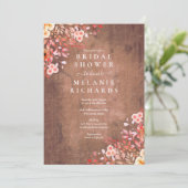 ワイルドフ素朴ラワーズフローラブライダルシャワー 招待状 (スタンド正面)